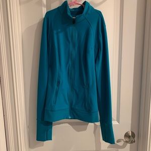 Teal workout jacket